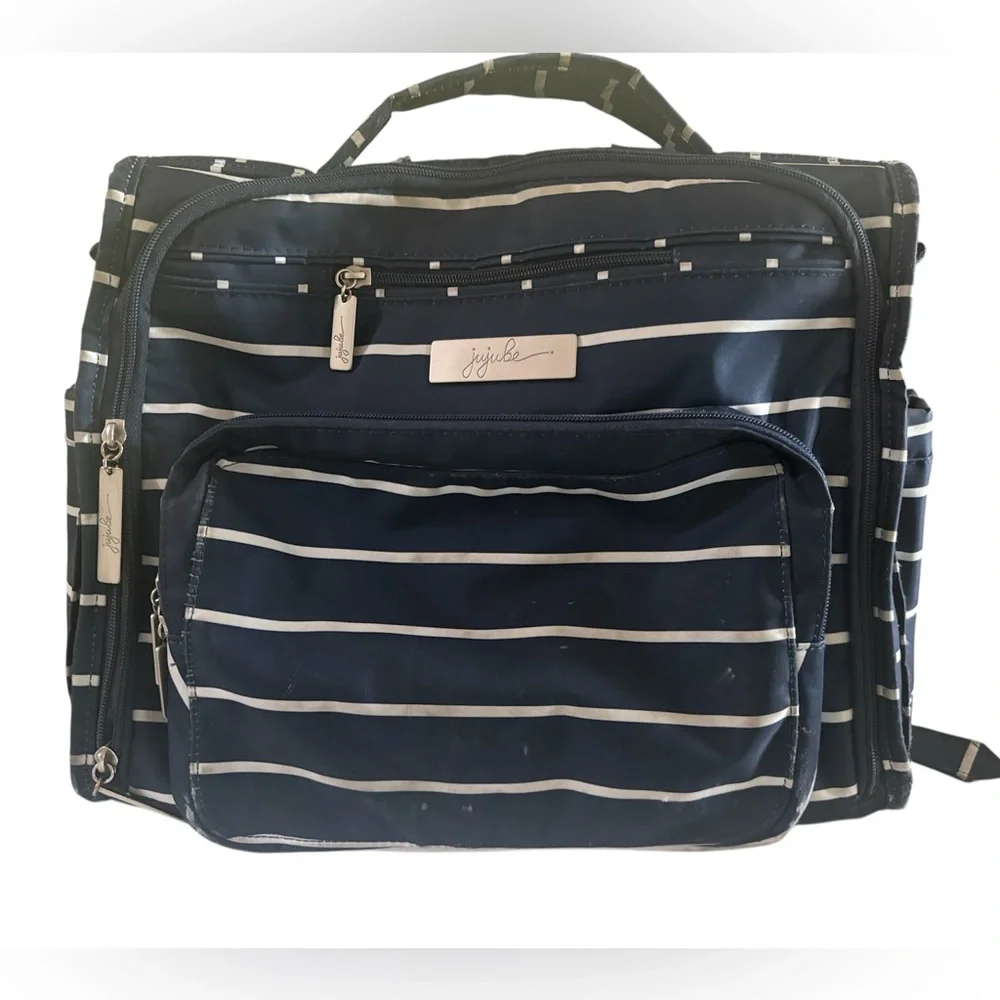 Ju-Ju-Be BFF Navy Striped Diaper Bag